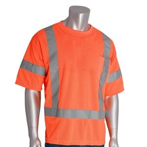 NWT Rugged Blue orange class 3 type R high visibility‎ work short sleeve tshirt